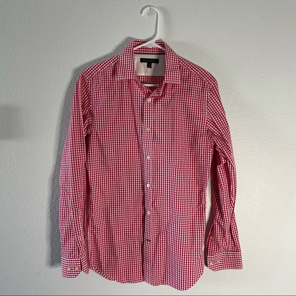 Banana Republic Non-Iron Tailored Slim Fit Oxford